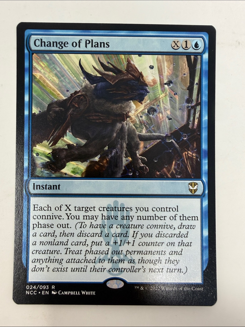 MTG -Change of Plans Streets of New Capenna Trading Card -